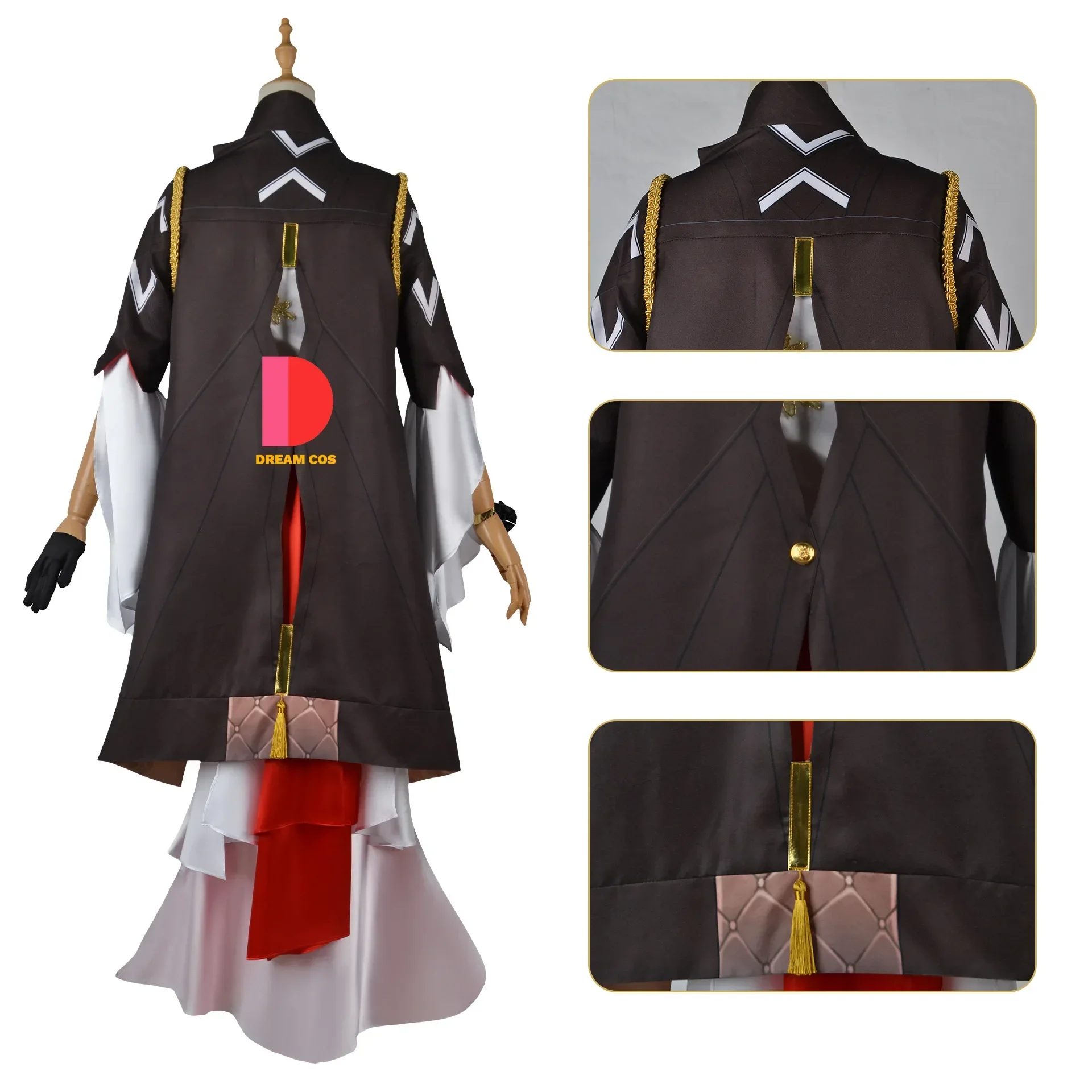 Honkai Star Rail Murata Himeko Cosplay Französisch Dienst mädchen Kostüm Karneval Uniform Perücke Anime Halloween Outfits für Männer Spiel Fans