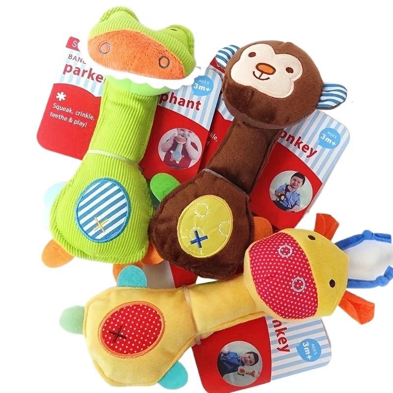 1Pcs bambole rilassanti per bambini, bastoncini educativi per agitare la peluche, campane per culla per neonati, campana per agitare i giocattoli per bambini, regalo di natale perfetto