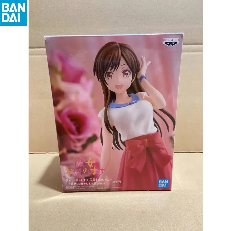 

In Stock Original Bandai Banpresto Rent-A-Girlfriend Mizuhara Chizuru Figure Anime Collectible Model Toy Gift for Fans