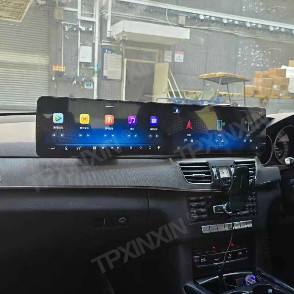 

Двойной 12,8-дюймовый HD-экран для Mercedes-Benz E 2009-2015 Coupe, модель Android 13, автомобильное радио CarPlay, GPS-навигация, мультимедийный плеер