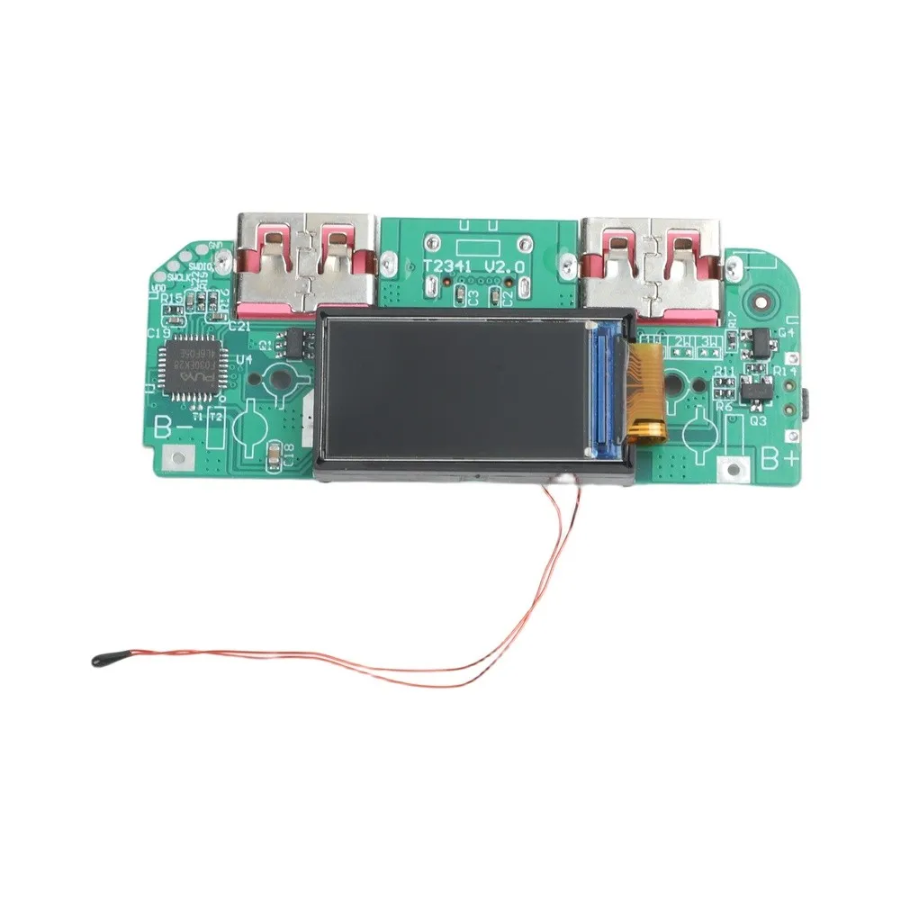 22.5W Fast Charging Board with Integrated TFT Display for Real-Time Tracking of Input Voltage Output Current and PCB Temperature