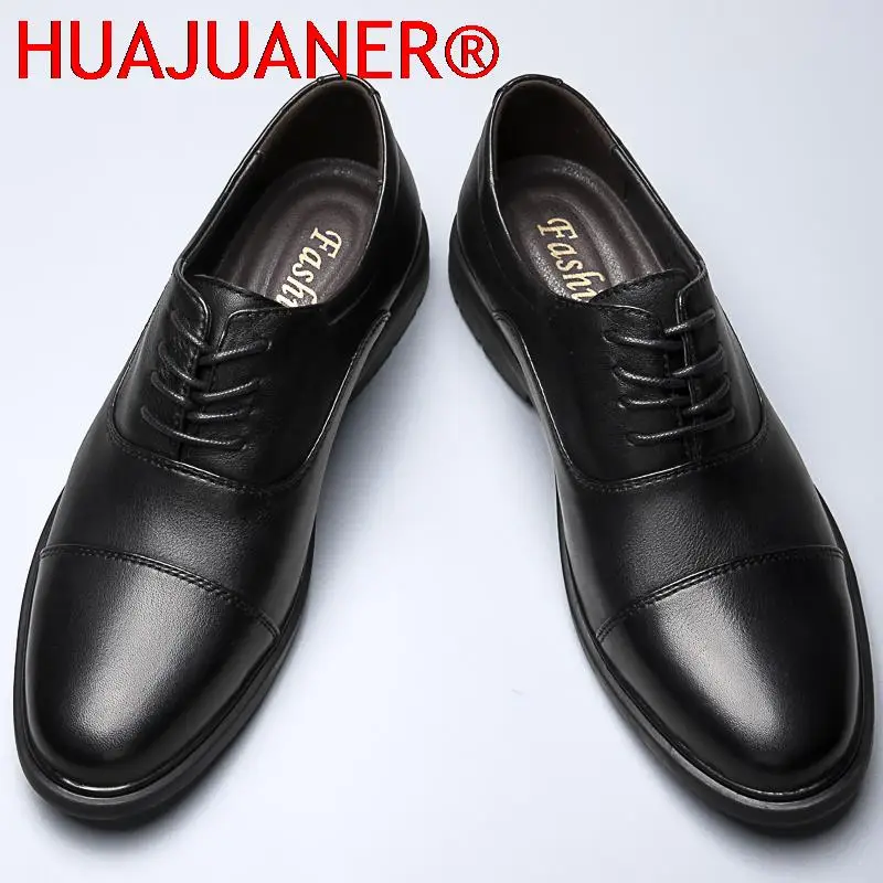 Mens Casual Shoes Genuine Leather Men Business High Quality Men's Oxford Shoes Luxury Brand Men Dress Shoes Italy Loafers Male