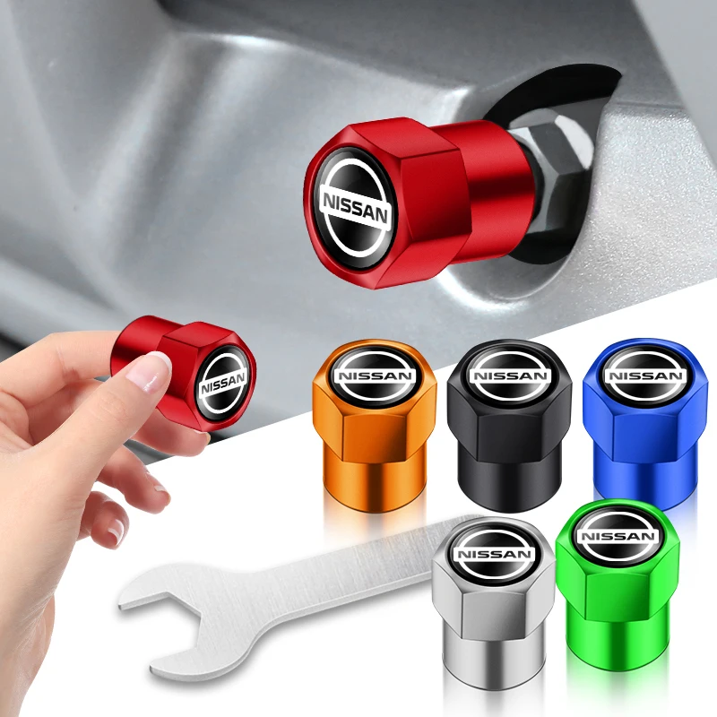 4Pcs Aluminum Car Tire Wheel Stem Air Valve Cap For Nissan Land Rover Toyota Hyundai BMW Mercedes Benz Alfa Romeo Renault MINI