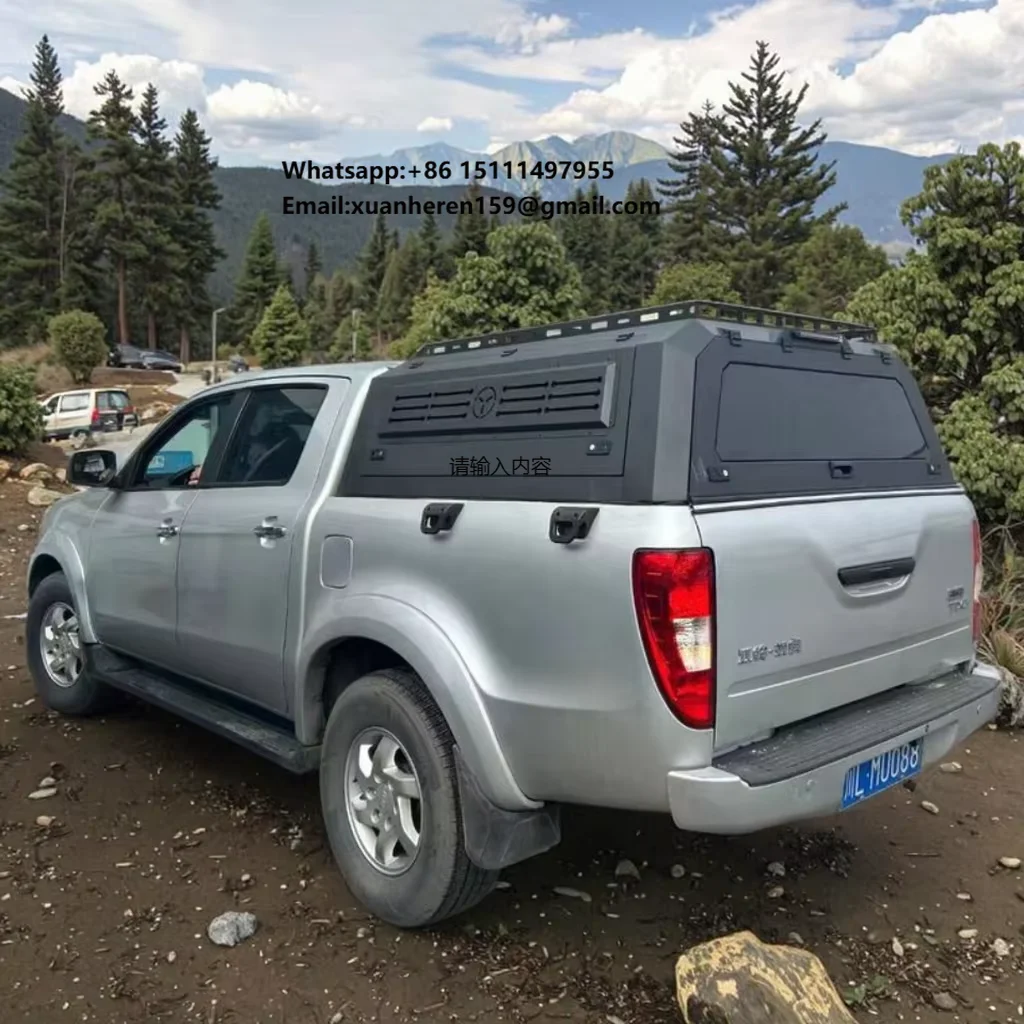 Hard Aluminum Canopy Waterproof Anti-rusted Pickup Truck Exterior Modify Accessory for Dodge Ram 1500 5.7ft Top with Tool Box