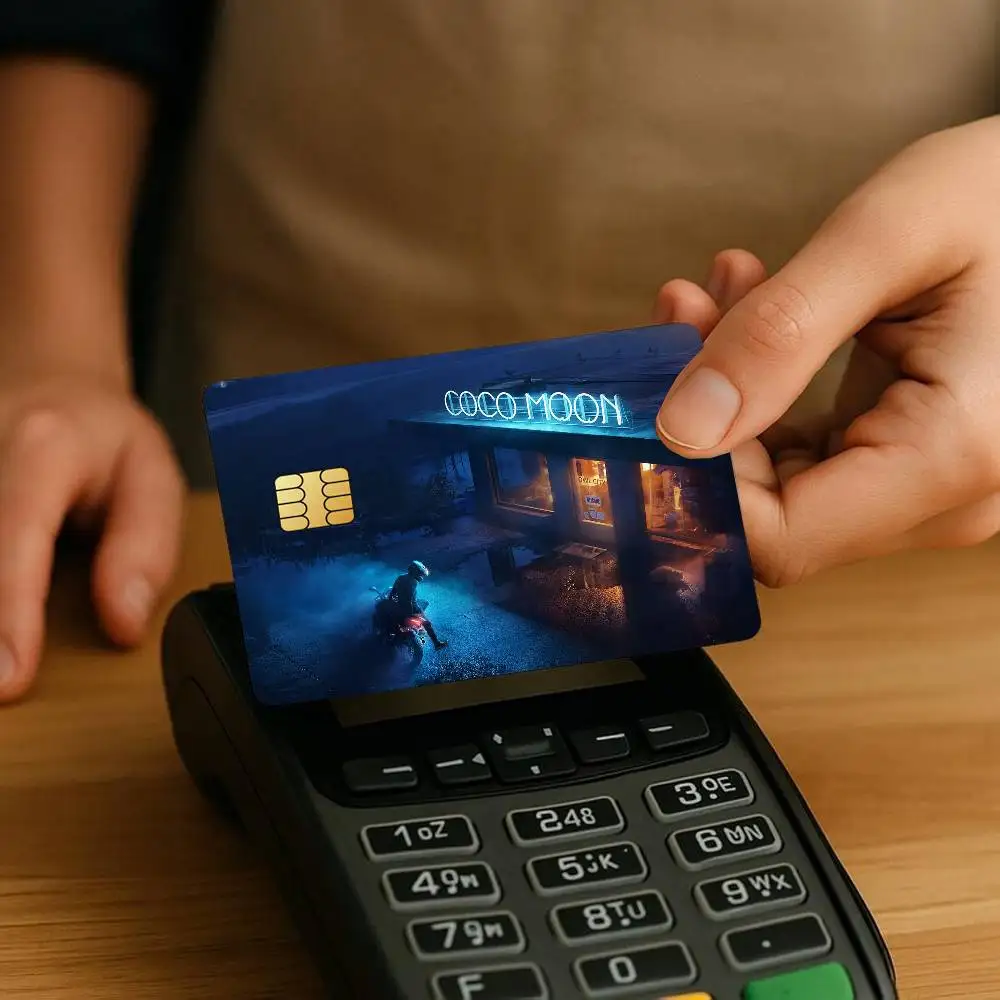 الفرقة O-البومة C-City-S ملصقات بطاقة الائتمان الجلد لخصم البنك حماية الزخرفية 4 قطعة ملصق مائي المضادة للخدش مقاوم للماء