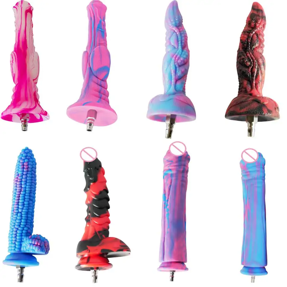 Fredorch New Silicone Dildo Attachments For Quick Lock Sex Machine Huge Soft Penis Sex Toys for Women Love Machine