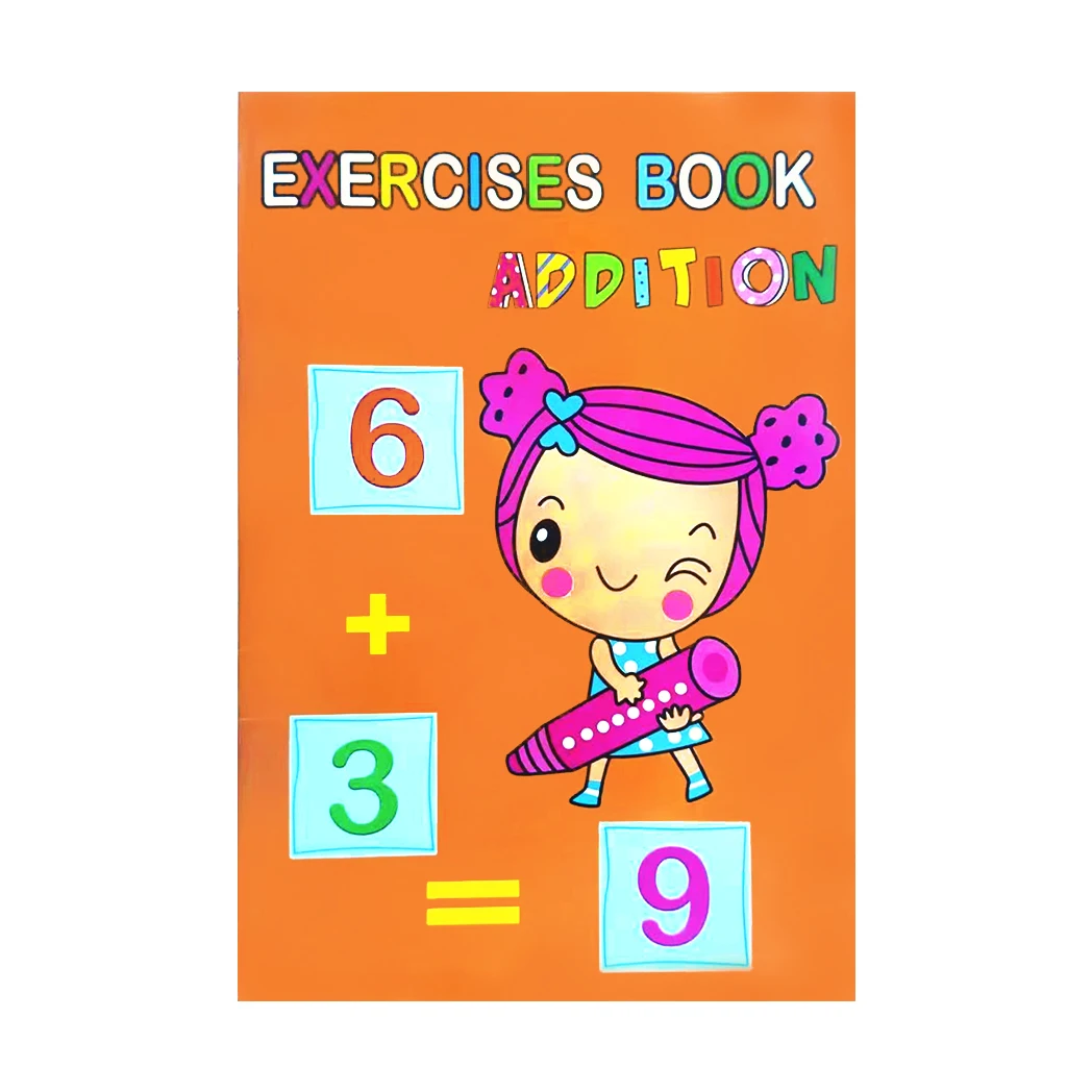 English & Number Writing for Beginners. Colorful designs with cute characters,Boost your child's learning journey