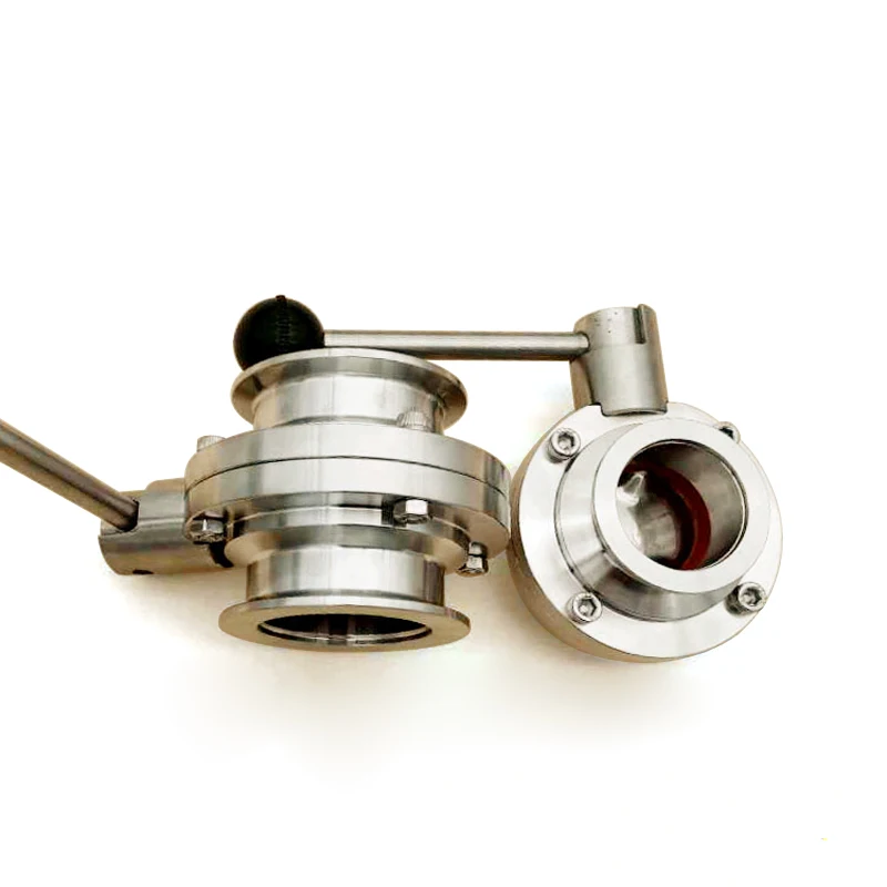 Imagem -05 - Válvula Borboleta Manual de Vácuo Kf16 Kf25 Kf40 Kf50 Aço Inoxidável 304 Cut-off Caseiro Controlador de Fluxo