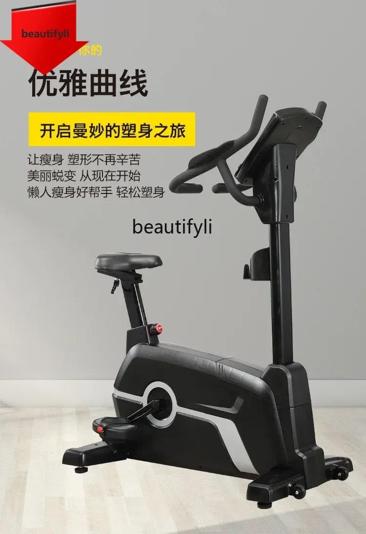 A49 Commercial Magnetic Control Intelligent Sports Bike Gym Equipment Aerobic Brake Pads Ultra-quiet