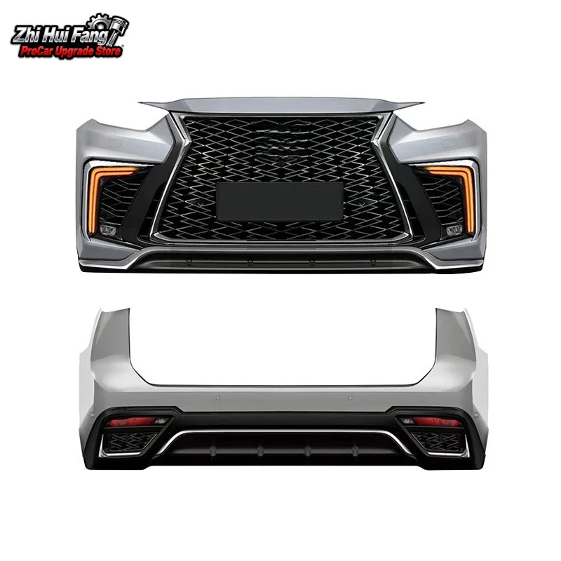 

Подходит для Toyota 2022, Highlander Crown LX600, модифицированный задний бампер, передний лицевой комплект для всего тела