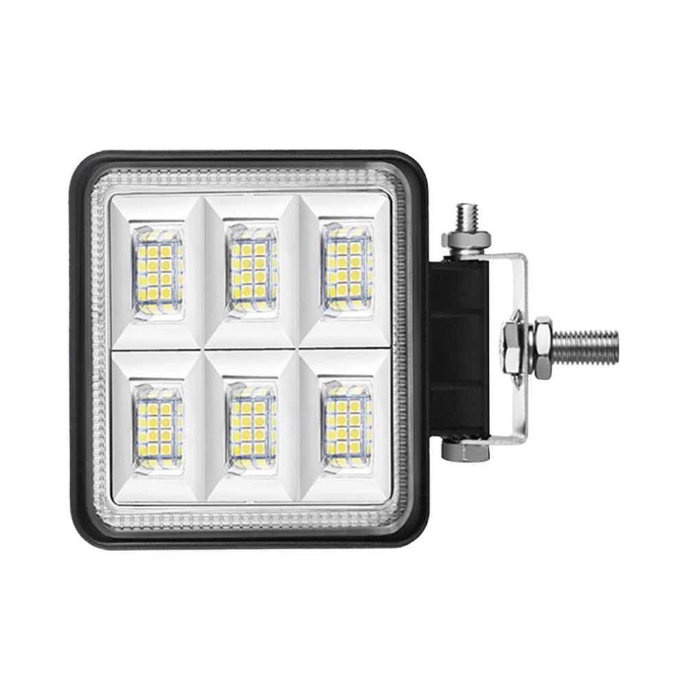 4-Inch Square White LED Work Light Pods Flood Spot Lamp 48W for Car Off Road Truck SUV Van