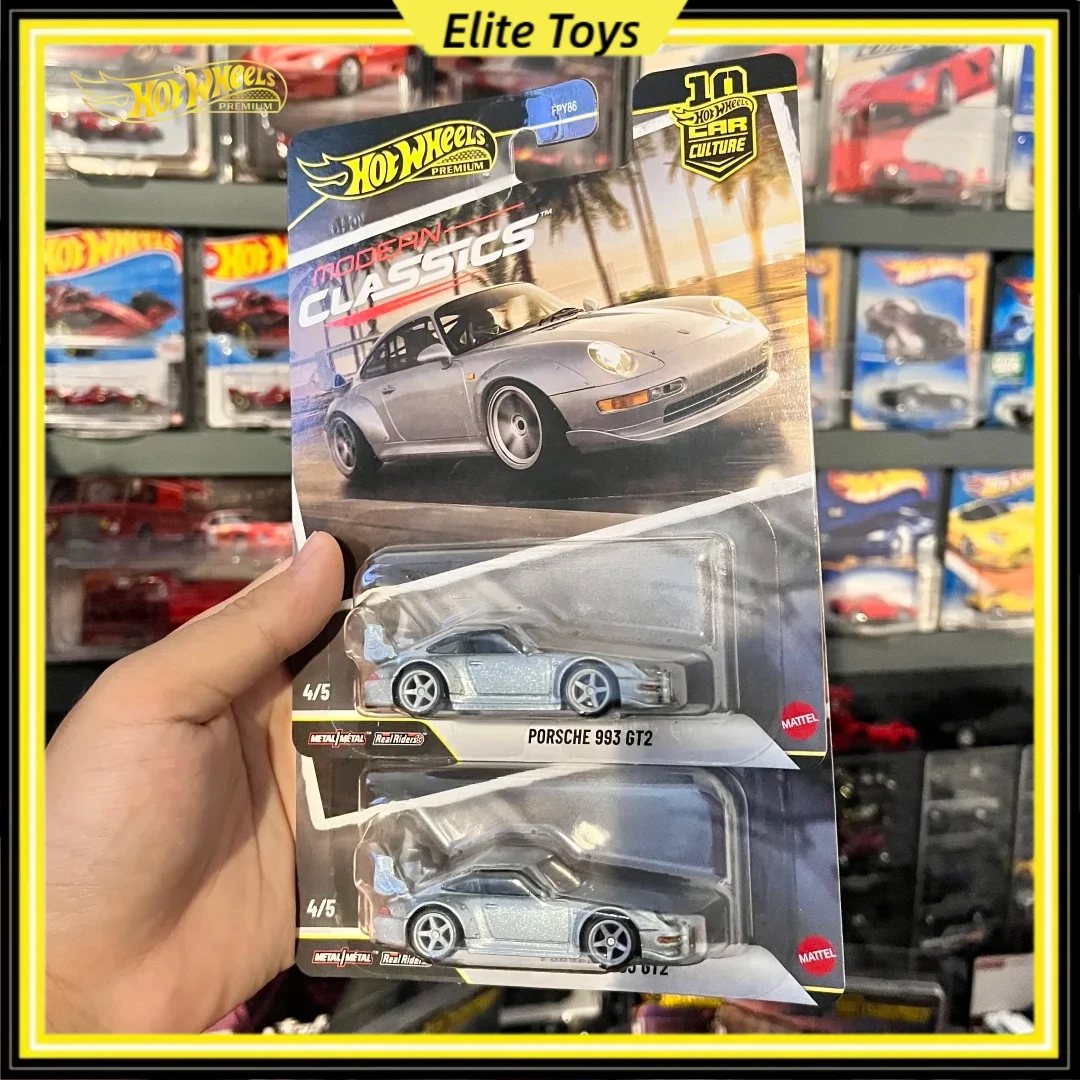 

Коллекционная модель автомобиля Hot Wheels Premium Modern Classics New Car Culture Porsche 993 GT2 Mattel, масштаб 1:64, литая под давлением, игрушка-подарок