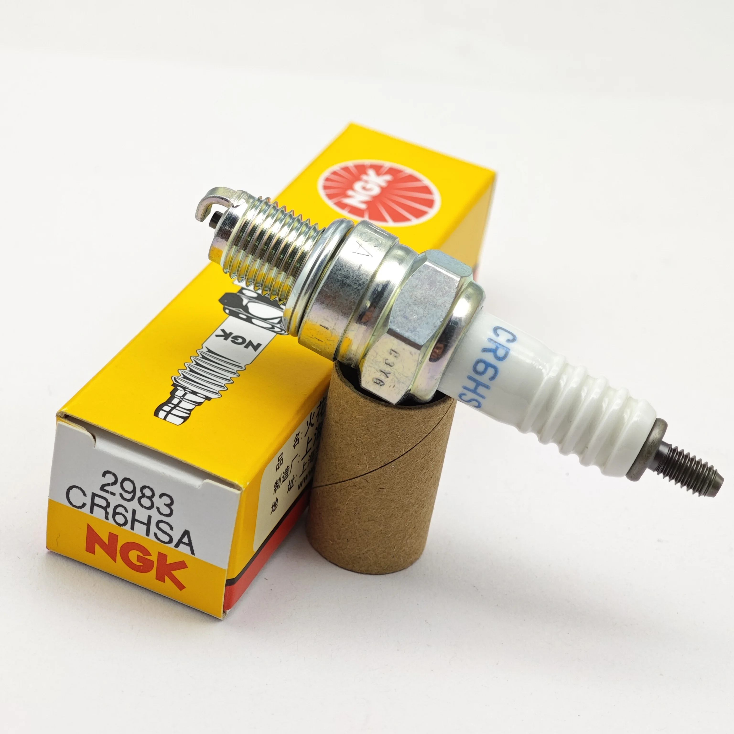 1pcs Original Motorcycle NGK Spark Plug CR6HSA #2983 For Tianjian 125 Qiaoge 100 Ghost Fire Fuxi Qiaoge I125 AS125