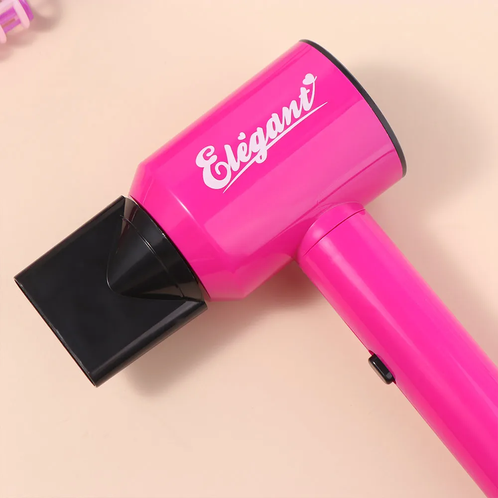 

9/13/17Pcs Princess Dress Up Hair Dryer and Haircut Kit Blow Dryer Straight Hair Stick Hair Salon Kit Headband Curler