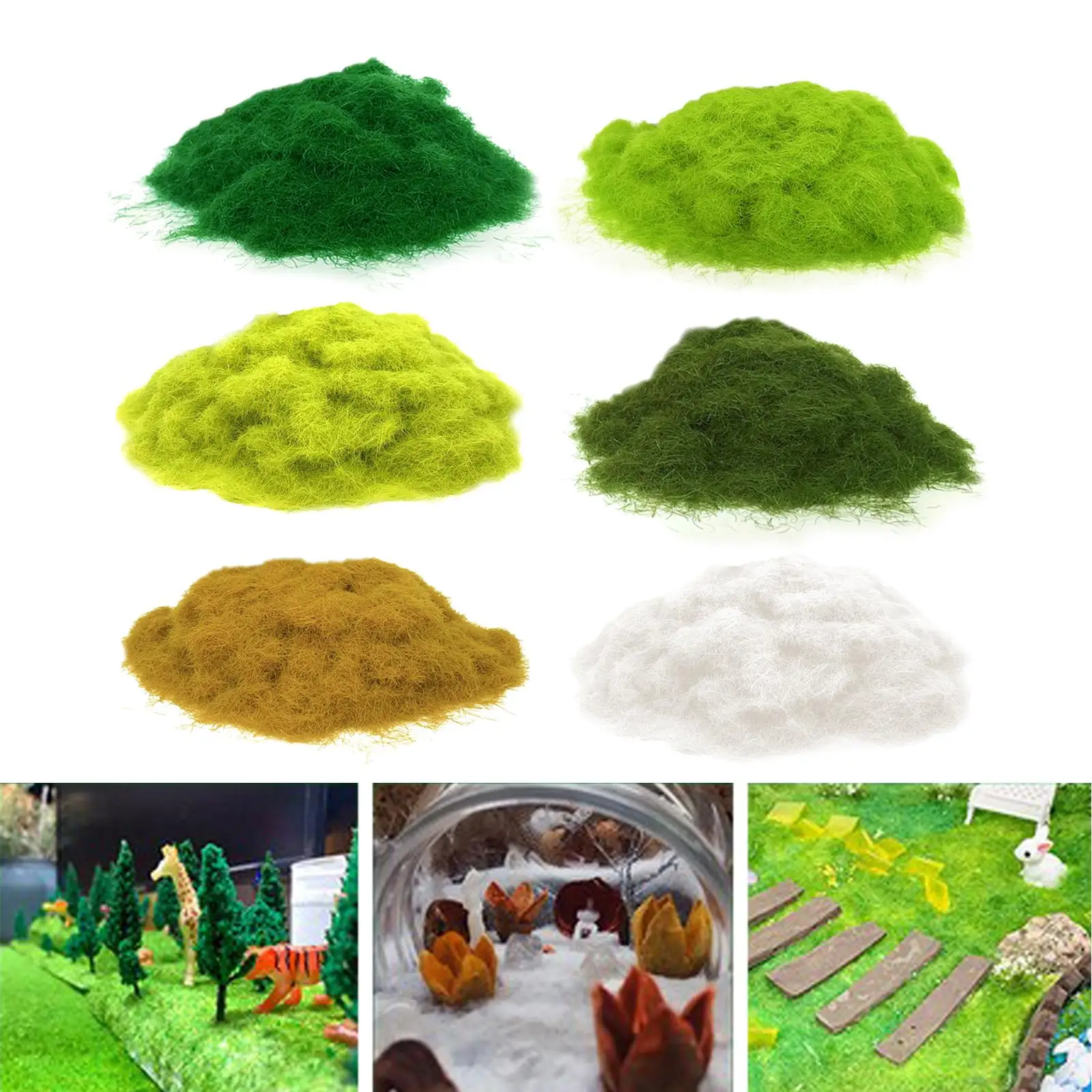 العشب - 5mm بناء المناظر الطبيعية الاصطناعية عشب النايلون، عشب الكشمير