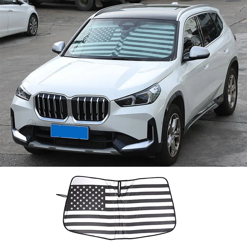 

For BMW X1 iX1 X2 iX2 U10 U11 U06 2023 + Car Front Windshield Sunshade Cover Anti-UV Silver Tape Interior Accessories