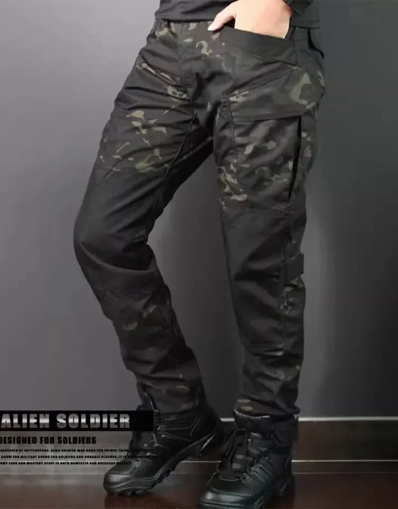 Taktisches Set für Herren Outdoor-Training Atmungsaktive Tarnuniform Kriegsspiele 2-teiliges Set Schnelltrocknende Wanderkleidung Verschleißfeste Sets – Detail 20