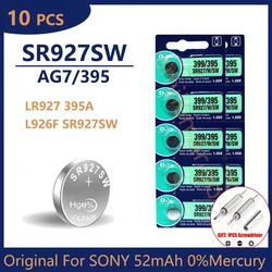 10PCS Original For Sony SR927SW AG7 395 LR927 395AL926F SR927SW Lithium Batteries Button Battery for Watch Toys Control