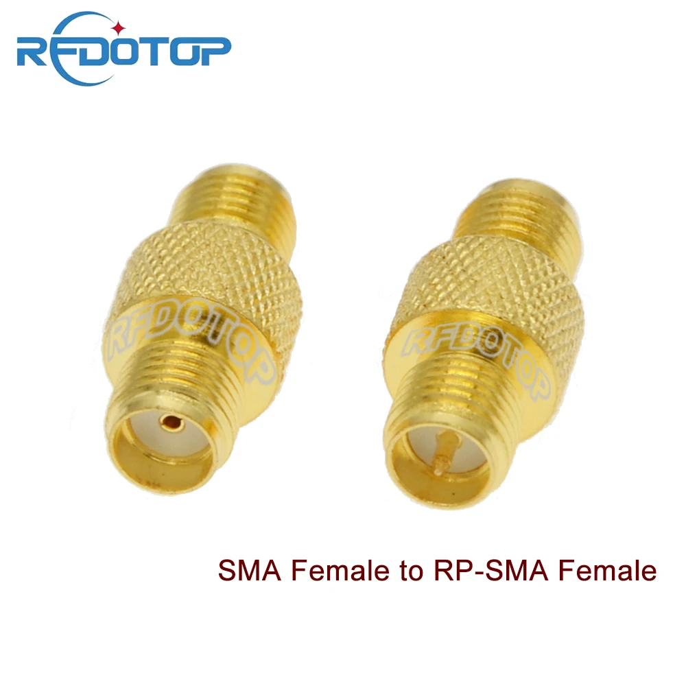 

100PCS/lot SMA Female to RP-SMA Female Jack Straight Connector for Wifi Radio Antenna RPSMA-J to SMA-K RF Coax Adapter