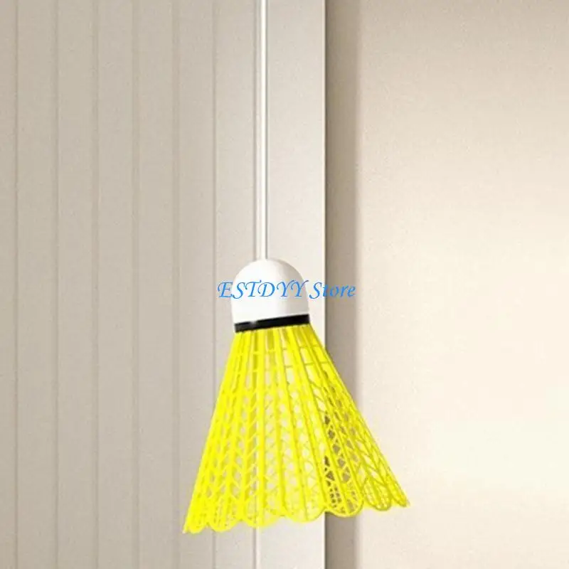 G6DE Study Rebounds Power Base Practicing Glowing Badminton Learners Improve Skills Telescopic Elastic Badminton Trainer
