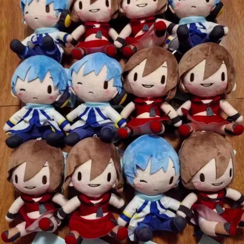 В наличии: Оригинальная плюшевая кукла Fuwa Petit Hatsune Miku Meiko Kaito, 16 см, аниме-атрибутика, мультяшная кавайная кукла, подарок-сердечко, игрушка
