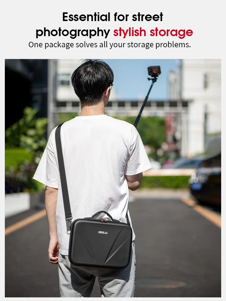 Tragetasche für Insta360 ACE Pro/Ace Pro 2 Xplorer Grip Kit Zubehör Aufbewahrungs-Reisetasche für Insta 360 114cm Selfie-Stick – Detail 4