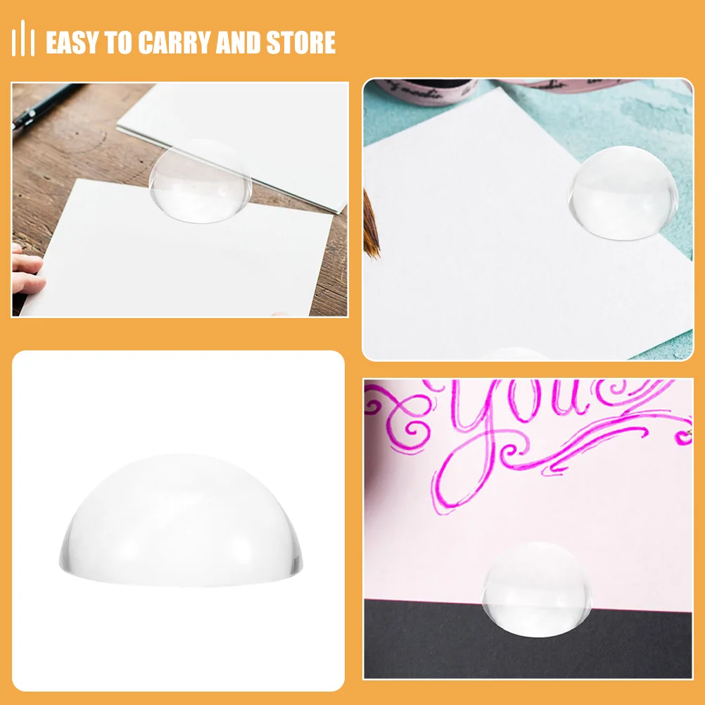 2 قطعة ثقالة الورق الكريستال تصميم واضح ثقيل للخط اللوحة الخياطة اللحف مكتب الاستخدام المنزلي في الهواء الطلق