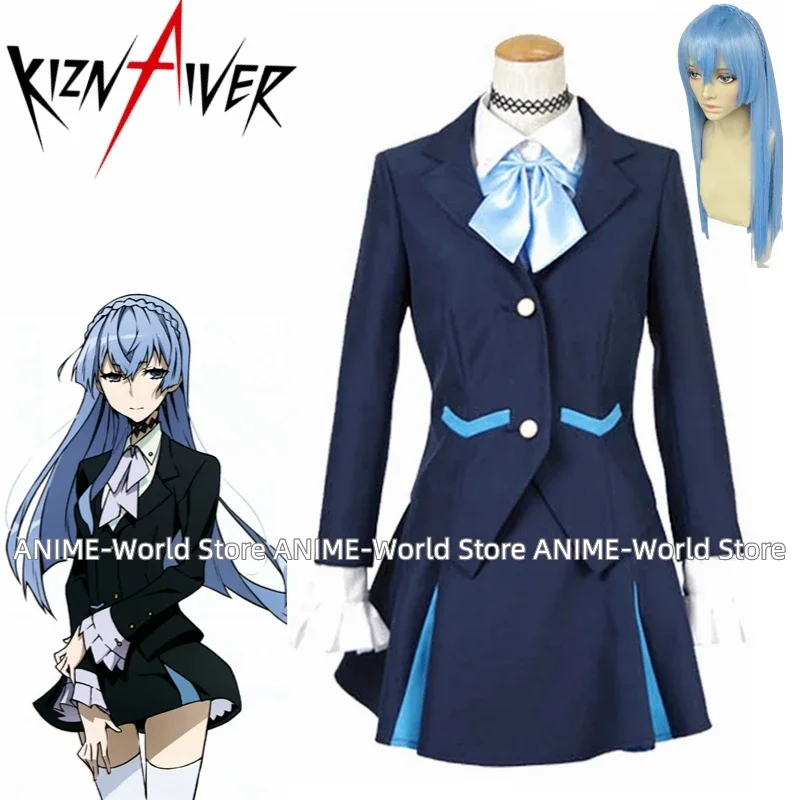 Unisex Anime Cos Kiznaiver Sonozaki Noriko Cosplay Costumes Wig Halloween Christmas Party Sets Uniform Suits