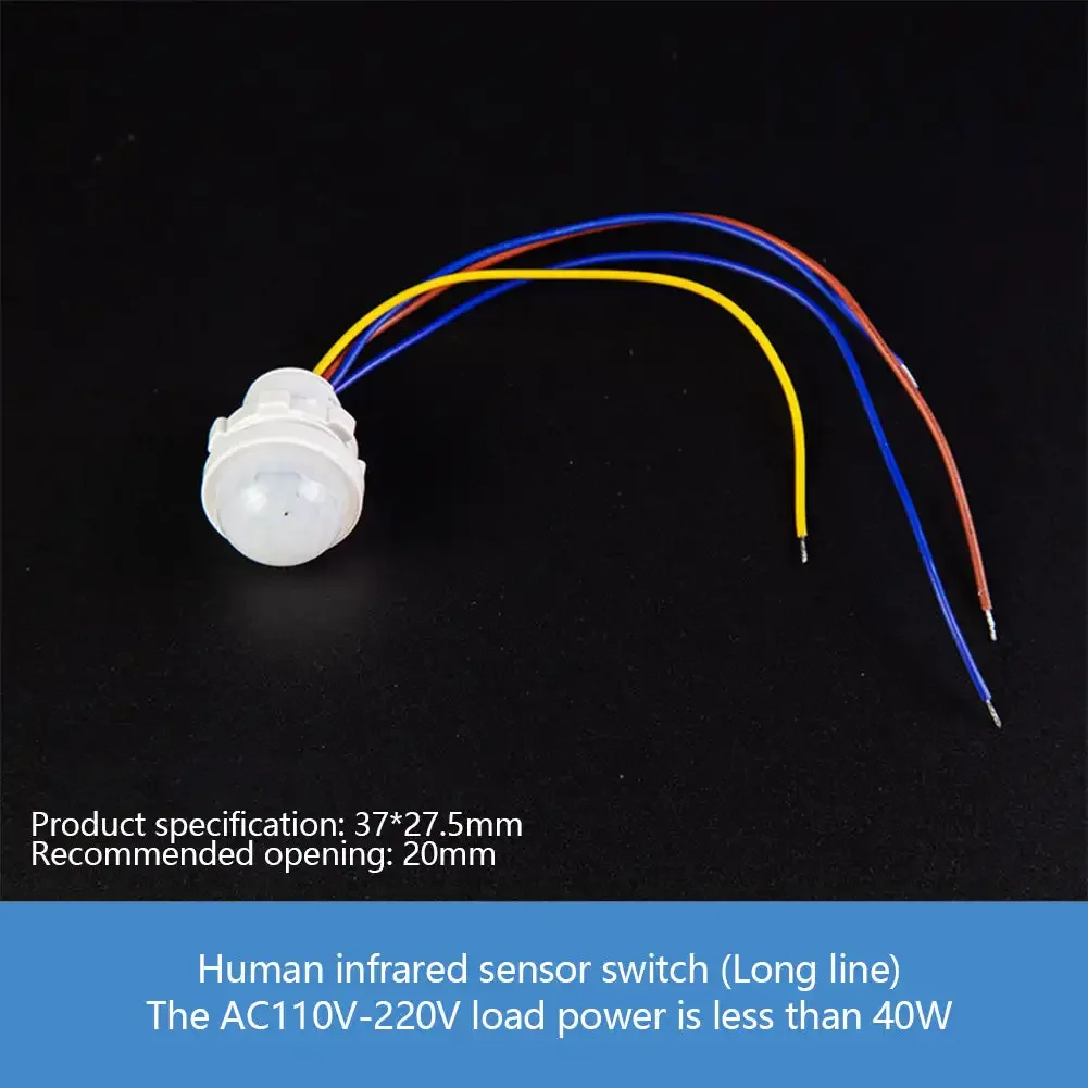 110V 220V Mini Motion Sensor Pir Infrared Motion Sensor Smart Switch Sensor Smart Home Human Body Automatic Sensor Night Lamp
