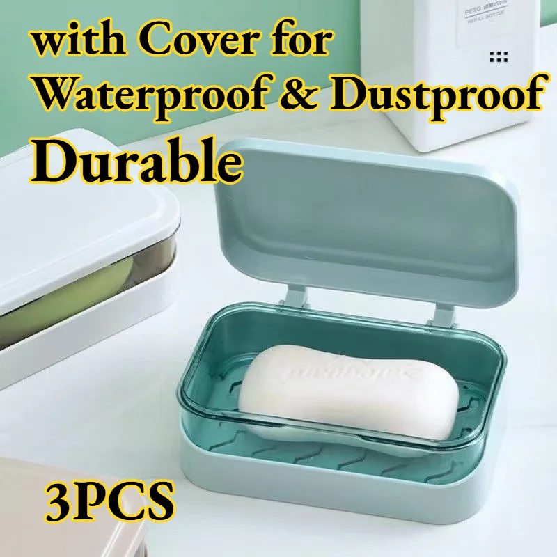 

Soap Box Student Dormitory Multi-layer Clam-shell Household Drain Portable Simple Easy To Clean Sturdy Load-bearing Durable