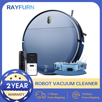 RAYFURN BR151 Robot Vacuum Cleaner 4500Pa Smart Home Sweeper Cleaning Machine For Home Carpet Cleaning Pet Hair Wifi APP Alexa