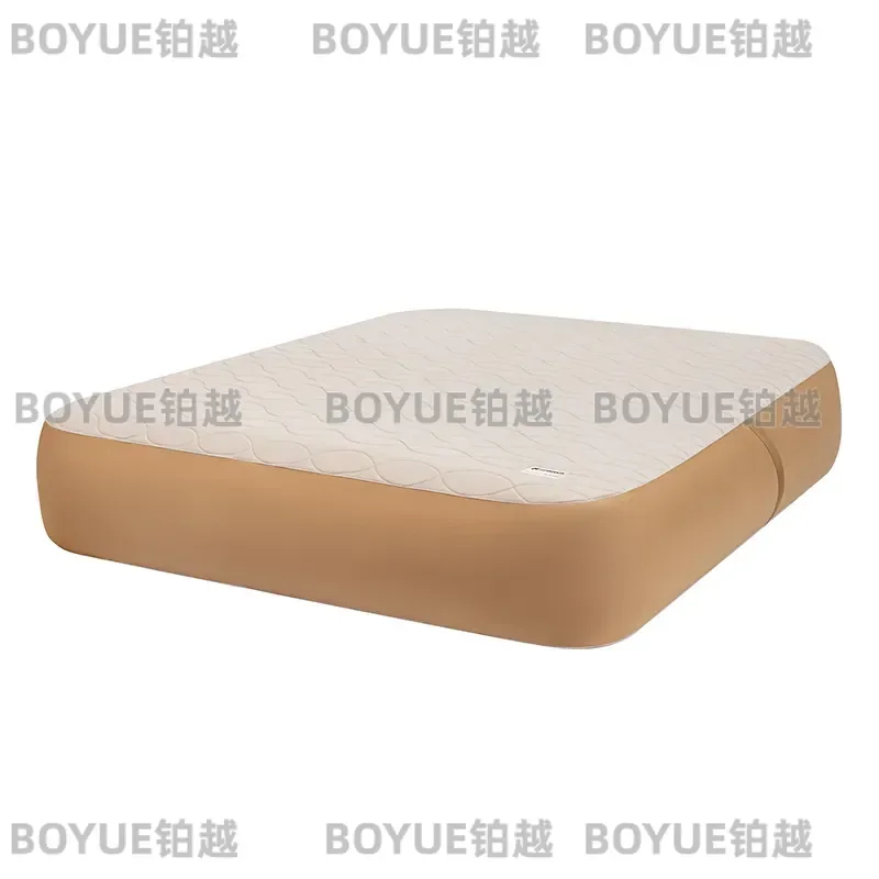 TPU Brushed Inflatable Mattress Outdoor Tent Floor Bed Double Triple Elastic Silk Household Bunk Sleeping Pad Air Cushion