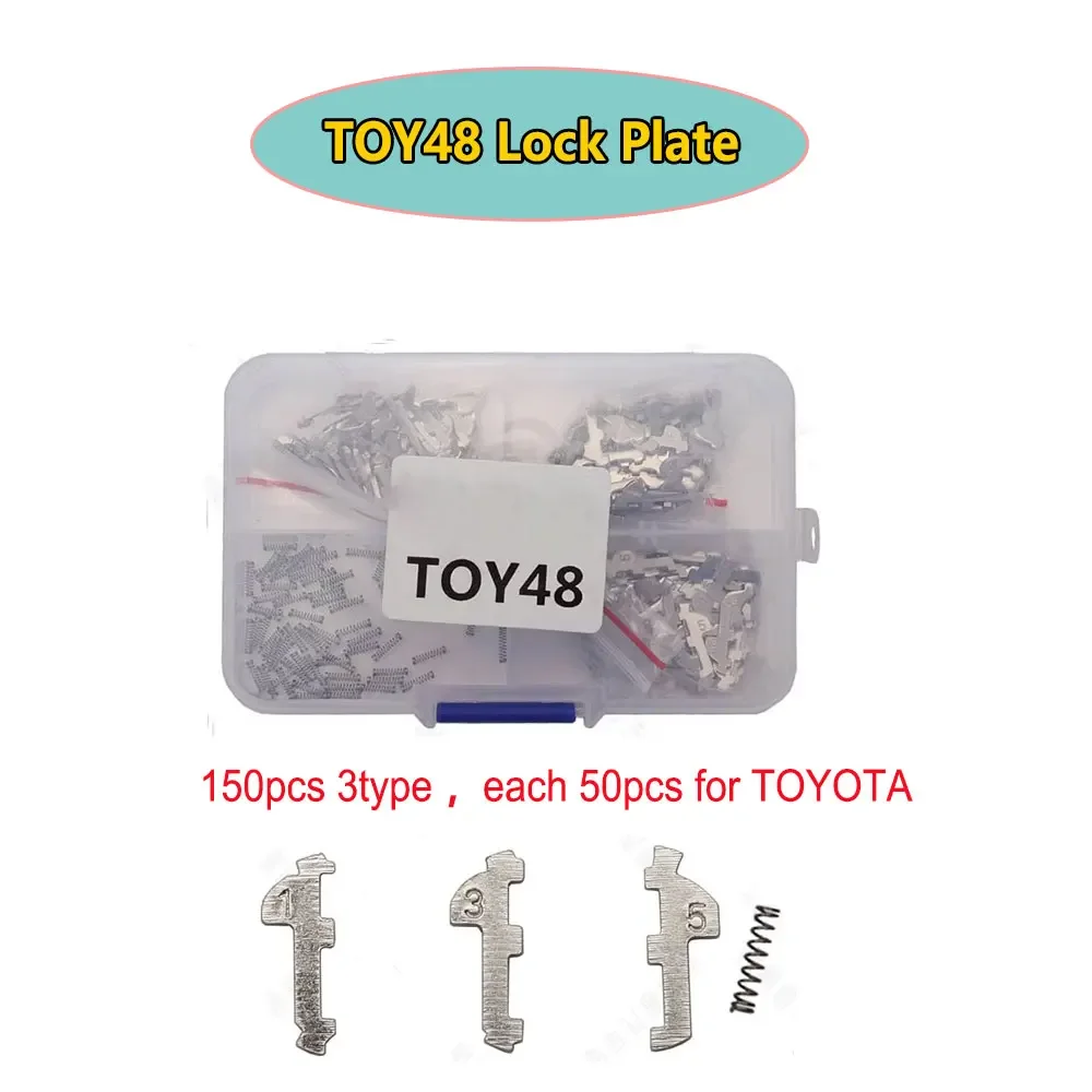 150PCS/Lot TOY48 Lock Plate Car Key Lock Wafer Plate Reed for Toyota Camry Repair Accessories Kits N01 NO2 NO3 Each 50PCS