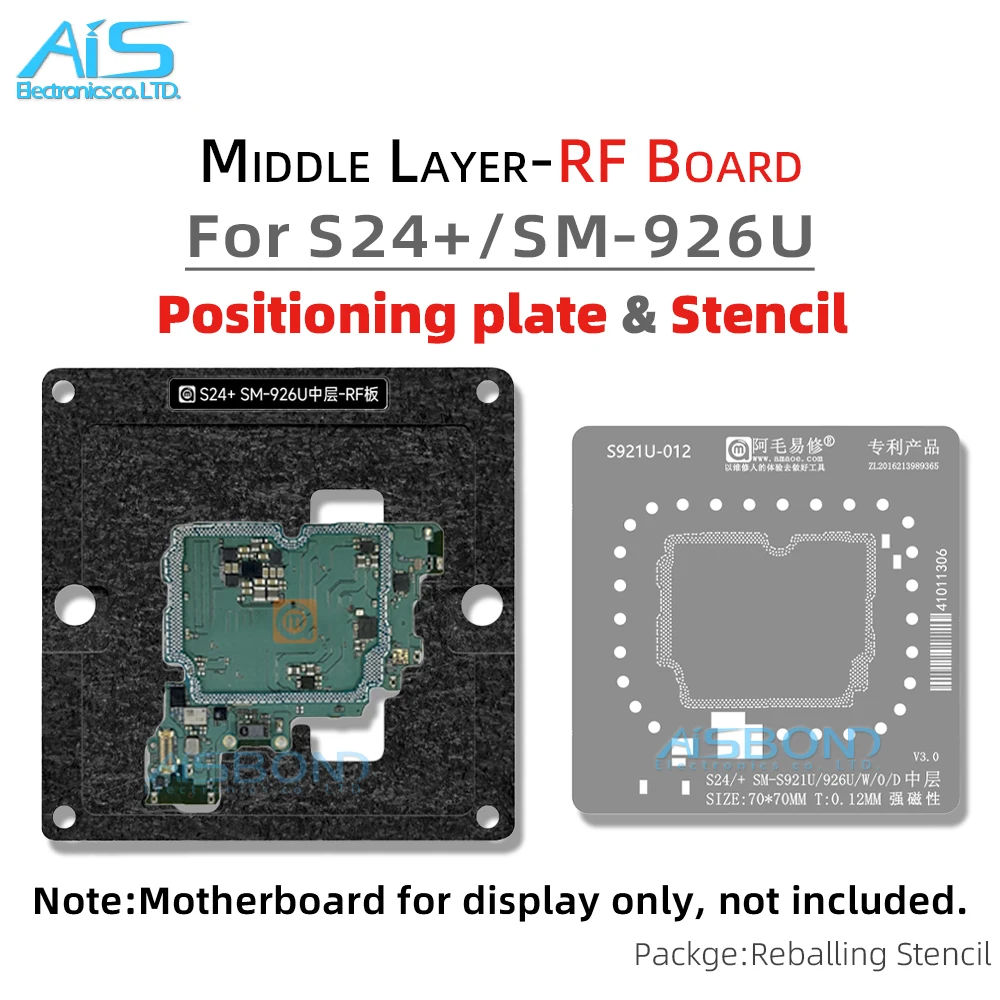 BGA Middle Layer Reballing Stencil Template Station For Samsung S24 S921U S921W S24+ S921U S921W CPU RF Board Tin Planting Net