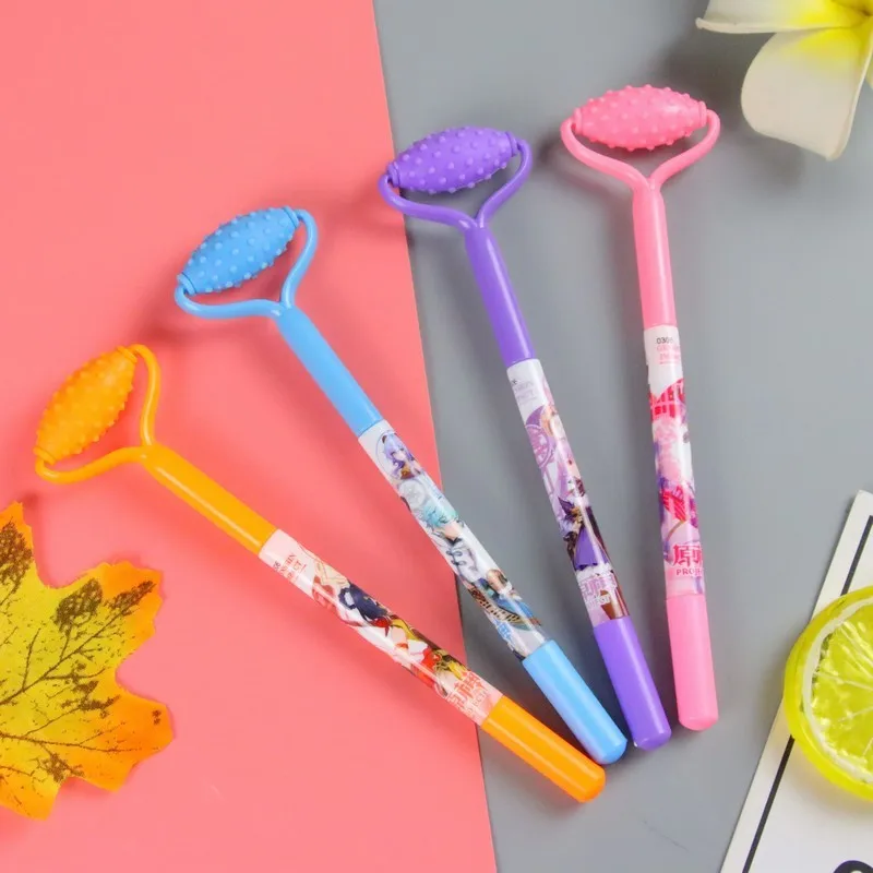 Ellen Brook 1 PCS Stationery Kawaii Massager Shape Gel Pen School Office Supply Gel Pen Creative Cute Pretty Pens