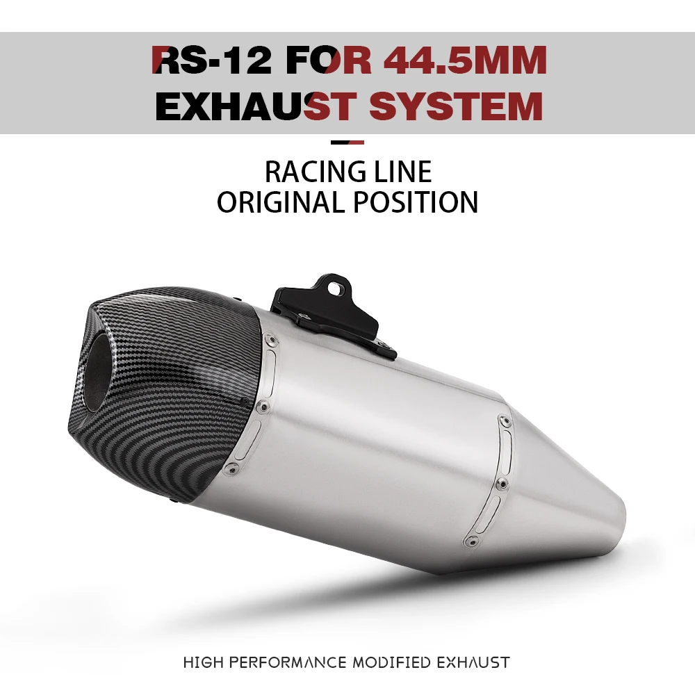 

Выхлопная труба для мотоцикла 44,5 мм, модифицированный глушитель для DUKE790 890, CF800MT, Z900, Z400, Z650, MT09