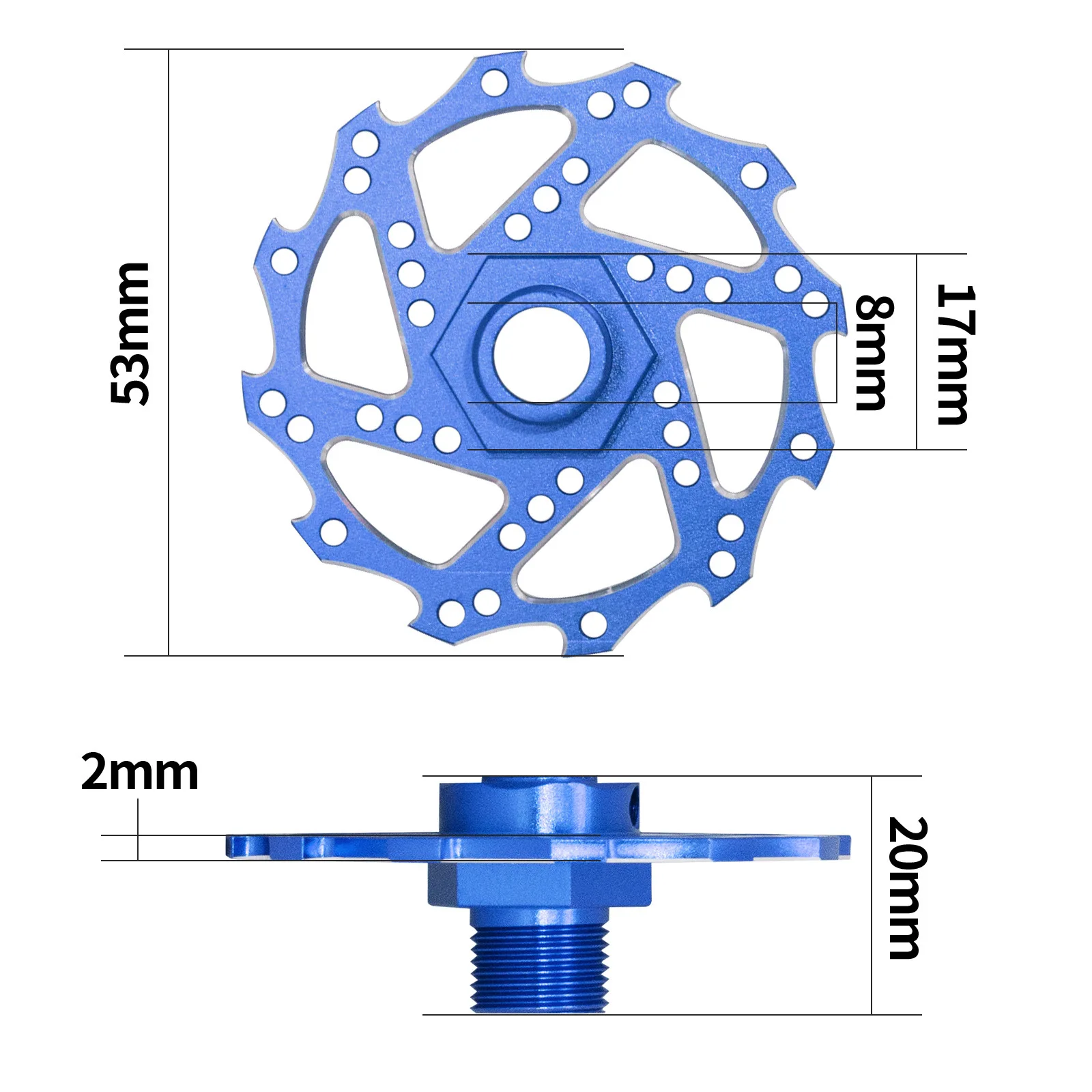 4 Stück Metall-Bremsscheiben-Rad-Sechskant-Nabenadapter für Arrma 1/7 Infraction Limitless Felony 1/8 Typhon Upgrade-Teile