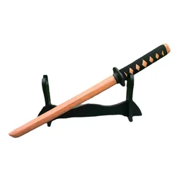 60cm Aikido Japanese Samurai Training Wooden Sword CATAZER Katana Knife Children's Toy Martial Arts Sword Gift Collection