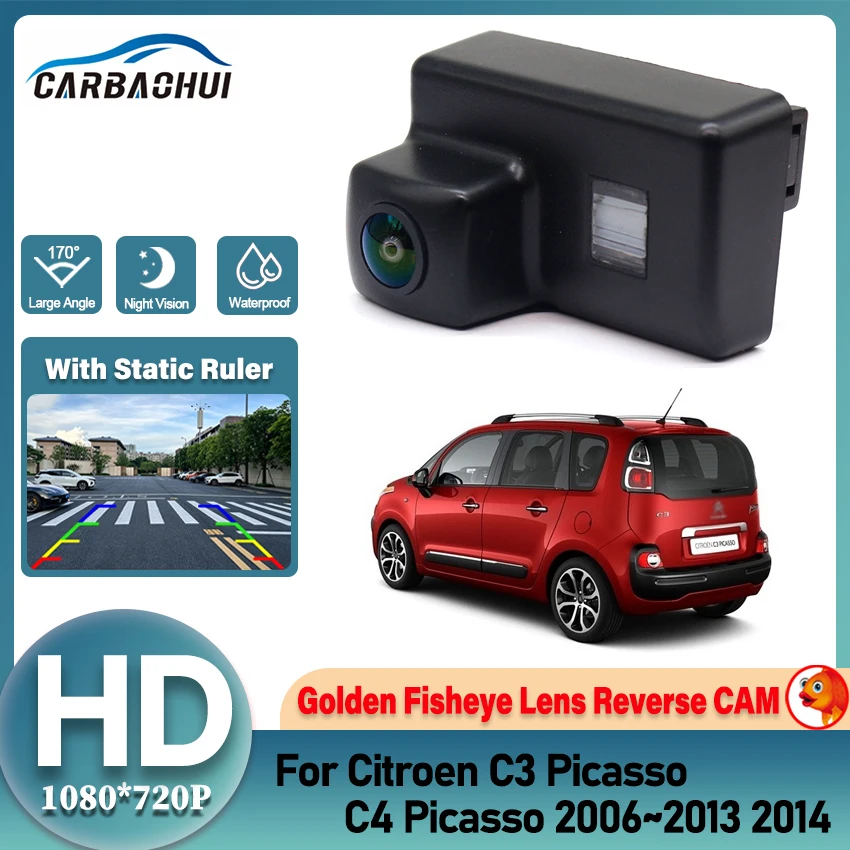 Rückfahrkamera mit NTSC-Nummernschildbeleuchtung für Citroen C3 Picasso C4 Picasso 2006~2013 2014