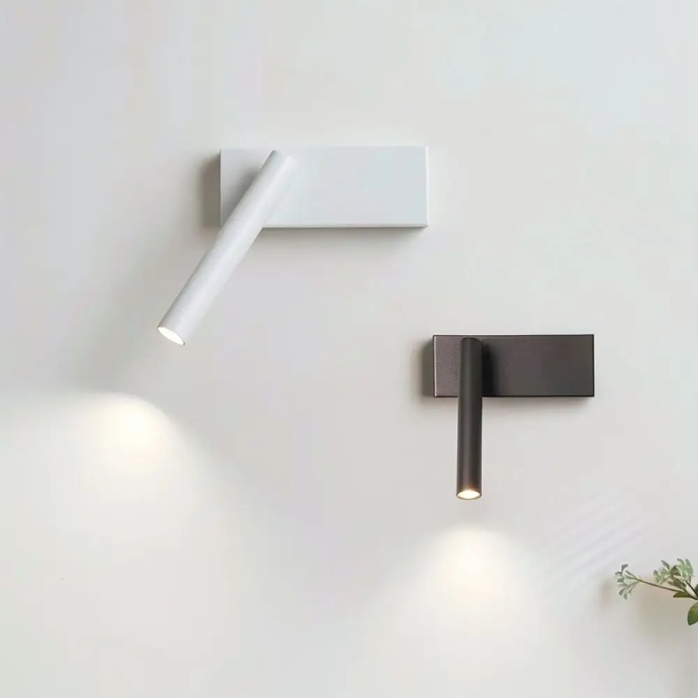 Modern LED Bedside Wall Lamp Adjustable Reading Sconce Minimalist Lighting Fixture For Bedroom Home Direct Mount
