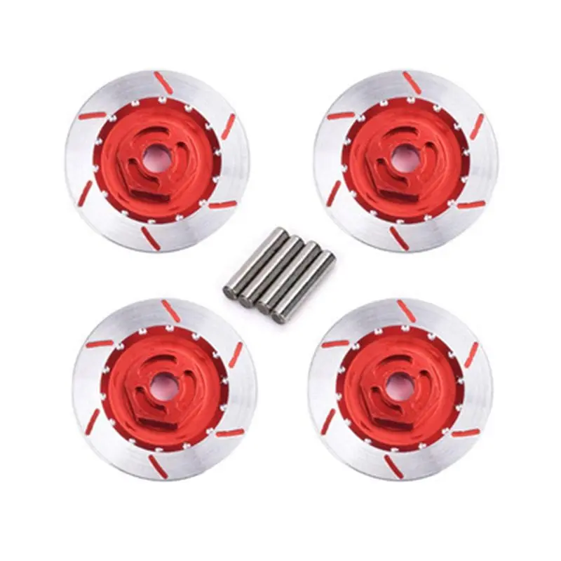 CYGJ-RC Model Car Aluminum Alloy Brake Disc 1/10 Flat Sports Car Hub 12Mm Coupler Brake Disc,For D3/D4 HSP94123 TAMIYA