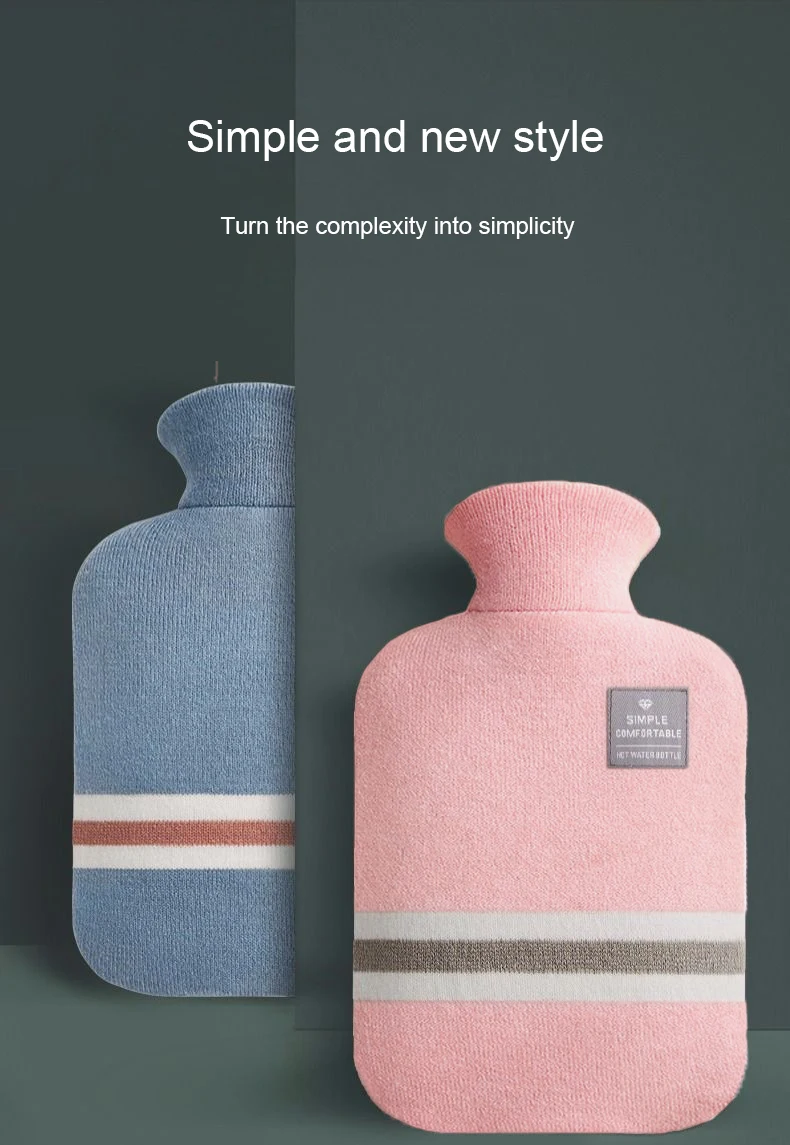 1000/2000 ml Wärmflaschen-Beutel, wasserfüllender Wärmbeutel für Damen, warmer Bauch, Hände und Füße, hält Handwärmer, heißer Wasserbeutel – Detail 3