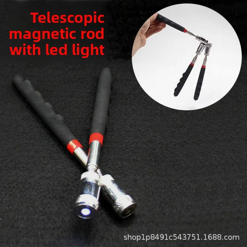 

LED Magnetic Pickup Tool with Bendable Telescoping Rod for Car Magnetic Grabber with Built in LED Light for Easy Retrieval