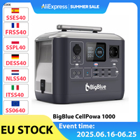 BigBlue CellPowa 1000 Portable Power Station, 1075Wh 1000W Solar Generator, LiFePO4 3500+ Cycle, 0-80% in 1.5Hrs, 4*AC, 2*DC