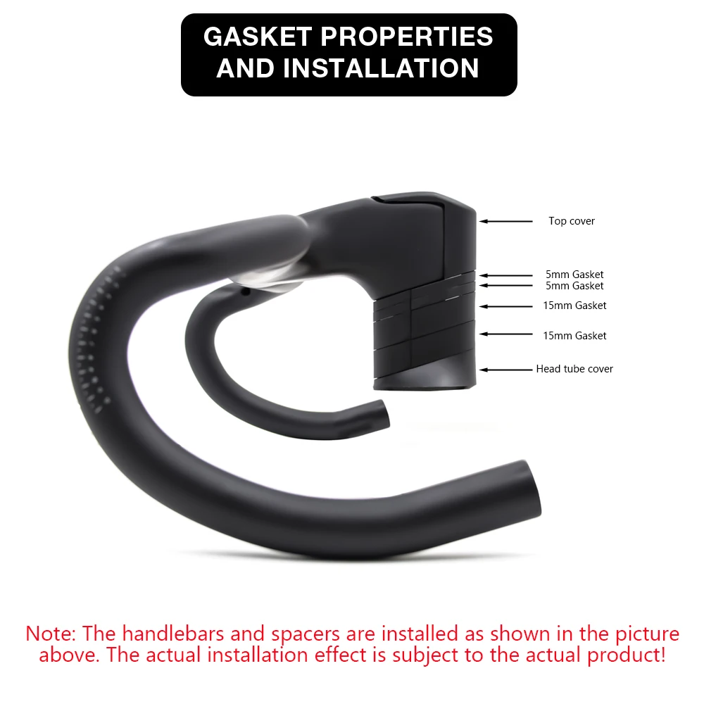 For SLR Gen8/Checkmate SLR Frame RSL Aero Integrated Carbon Fiber Road Bike Handlebar 380mm-440mm black matte Free accessories