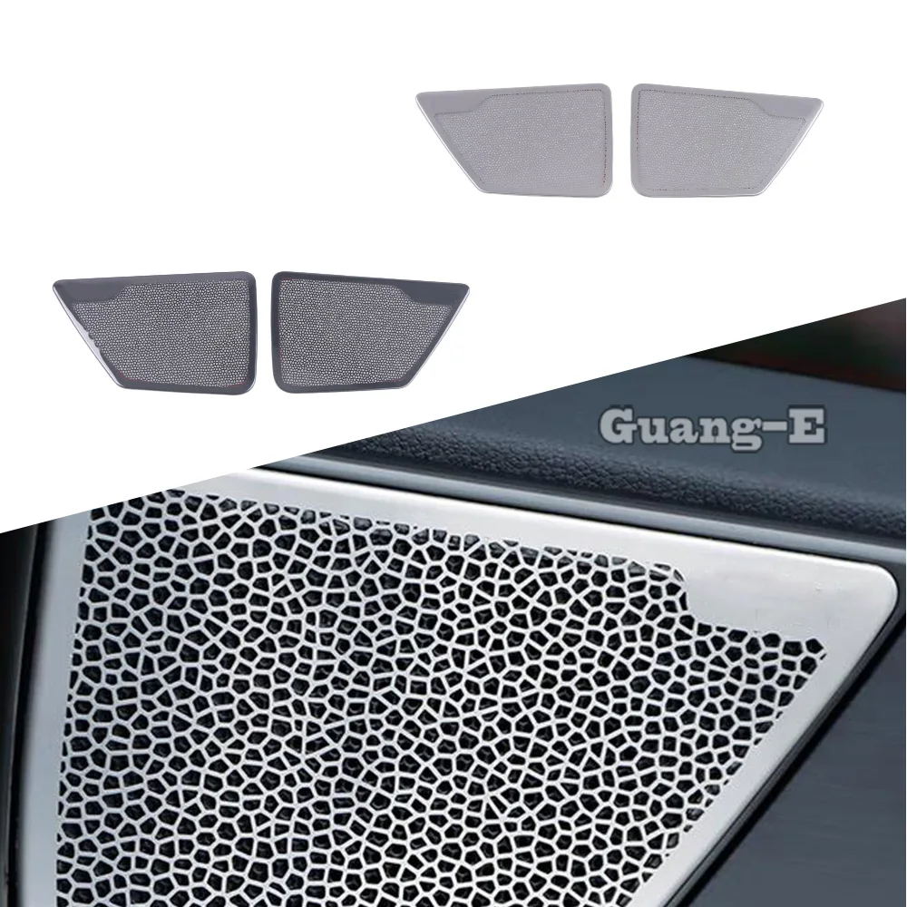 For Lexus NX 250 260 350h 350 F 2022 2023 2024 Stainless Steel Car Interior Rear Door Audio Speaker Panel Cover Stereo Trim 2Pcs