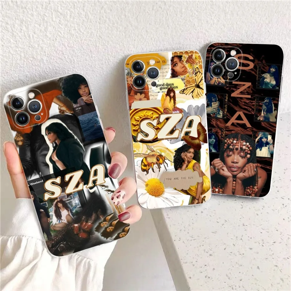 SZA SOS Albums Singer Phone Case For iPhone 15 13 14 Pro Max XS XR 12 11 Pro 13 Mini 6 7 8 Plus Clear Back Cover Capa