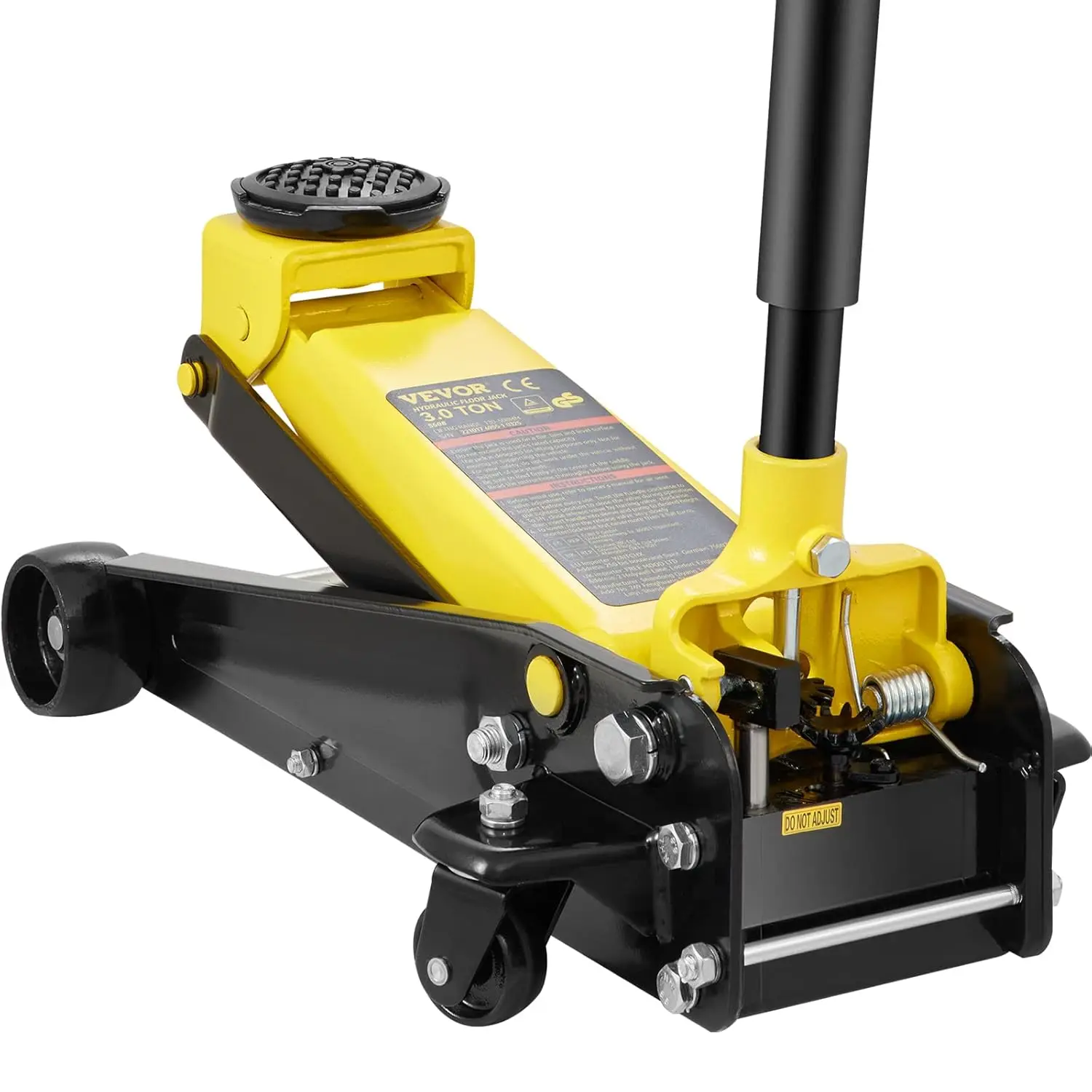 

3-Ton Low Profile Floor Jack for ATVs, Heavy-Duty Steel Racing Jack with Quick Lift Pump, 5.12"-20" Lifting Range
