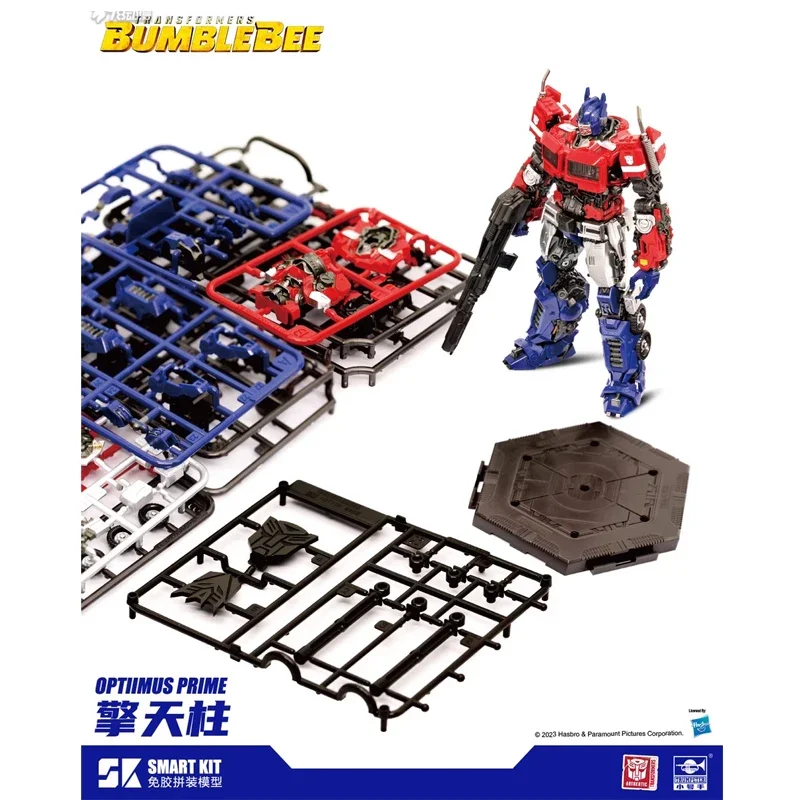 Hasbro Transformers Bumblebee Optimus Prime Plastic Model Kit SMART KIT Happy Assembly Original Anime Action Figure Model Toys