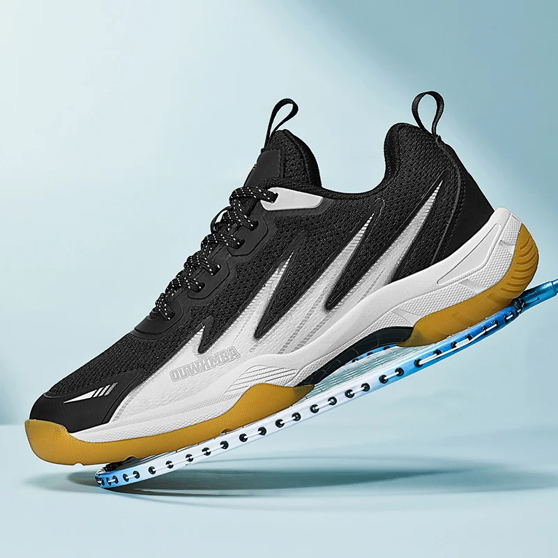 

2025 New Men Badminton Sneakers Breathable Badminton Footwear Anti-Slip Badminton Training Shoes Comfortable Low Top Sneakers